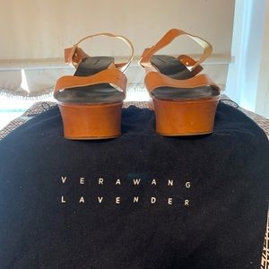 Vera Wang Lavender Platform Wedge Sandals